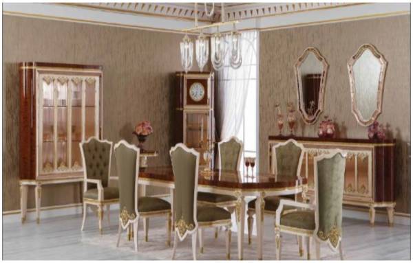 Çok Gösterişli Klasik Yemek Odası Dekor Örnekleri