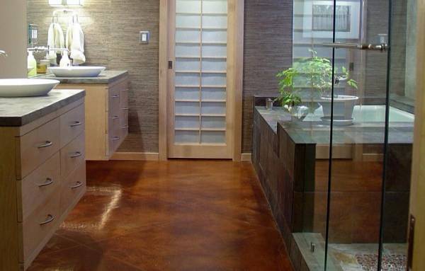 Çakıl Taşı Rengi Banyo Dekorasyonları