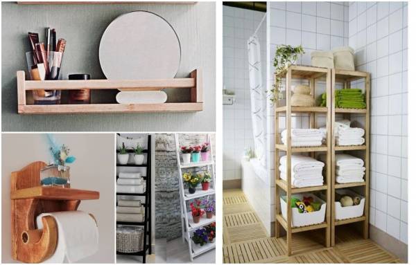 Banyolarda Alan Kazandıracak Çok Şık Banyo Açık Raf Modelleri