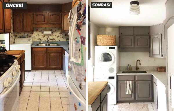 Hayran Kalacağınız Öncesi ve Sonrası Oda Mutfak Banyo Tasarımları