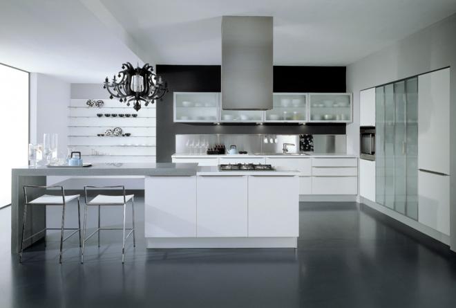  black and white kitchen decoration 